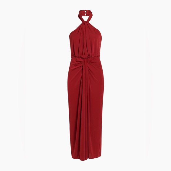 Cinq à Sept Kaily Draped Halter Maxi Dress - Picture 6 of 8